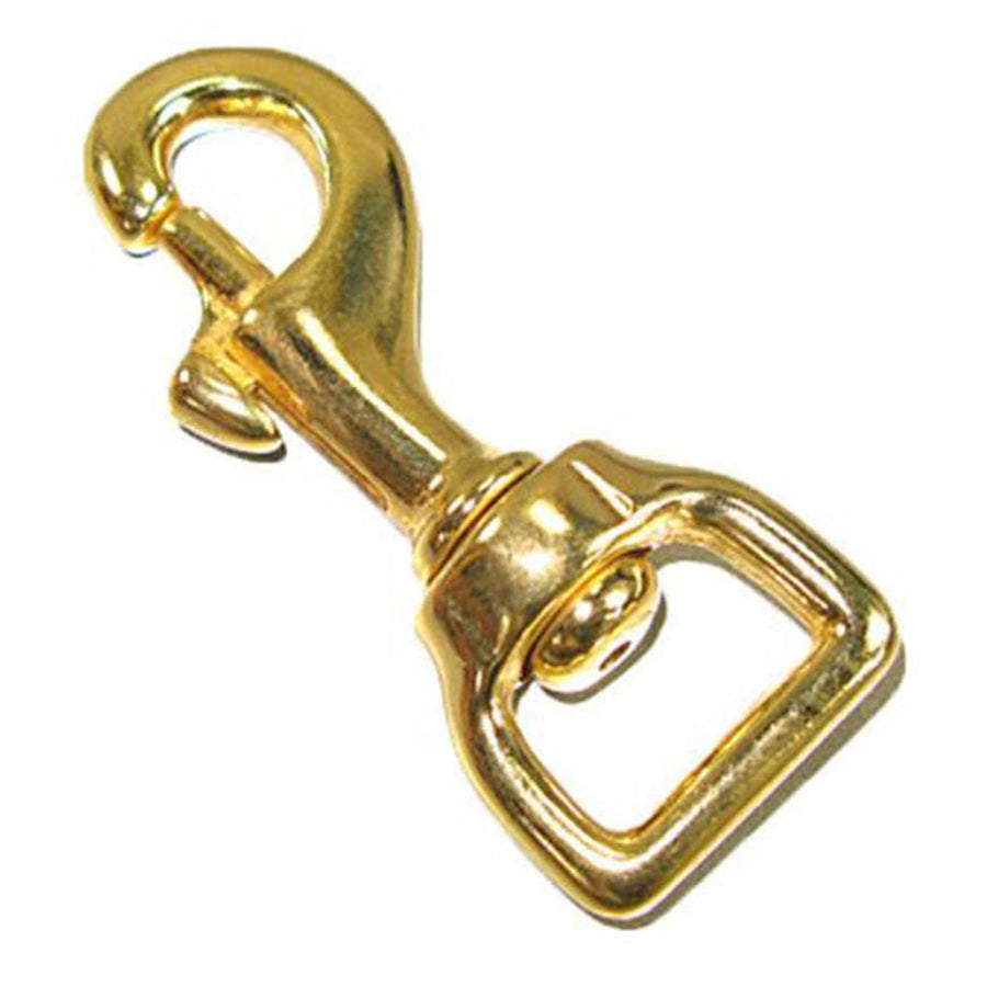 Hilason 1" x 3" Western Horse Tack Swivel Eye Bolt Snap - Heavy Duty Solid Brass Trigger Snap - Hilason
