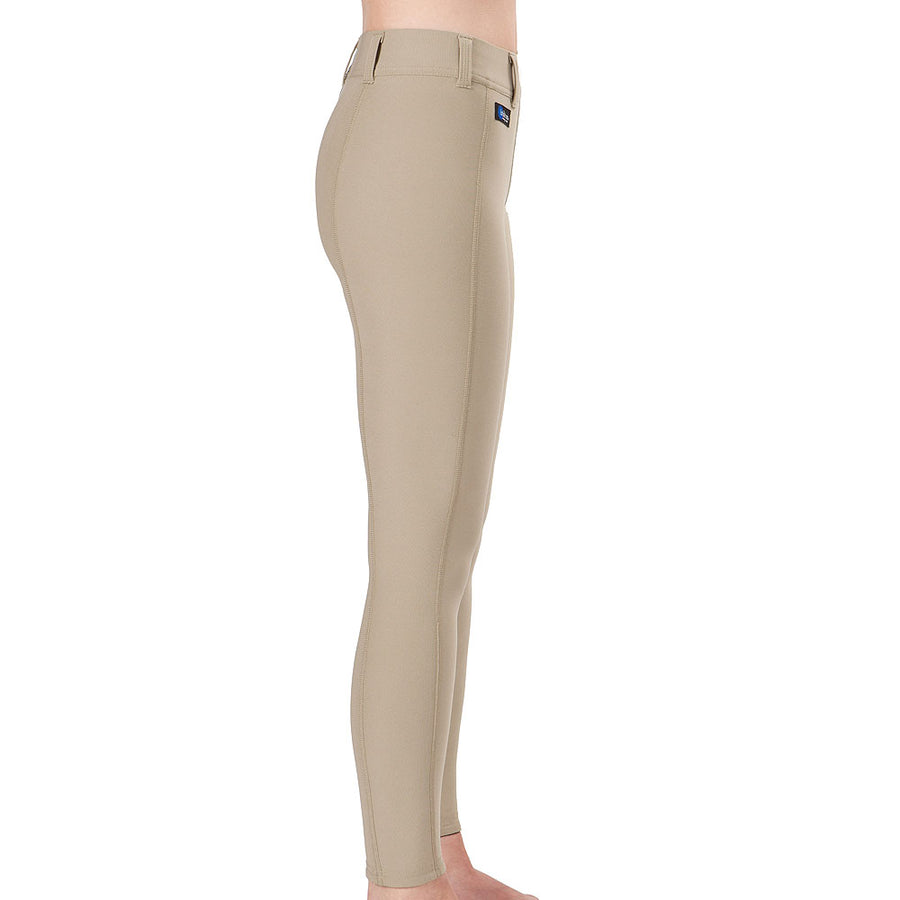Large Irideon Kids Issential Stretch Breathable Horse Riding Tight Classic Tan