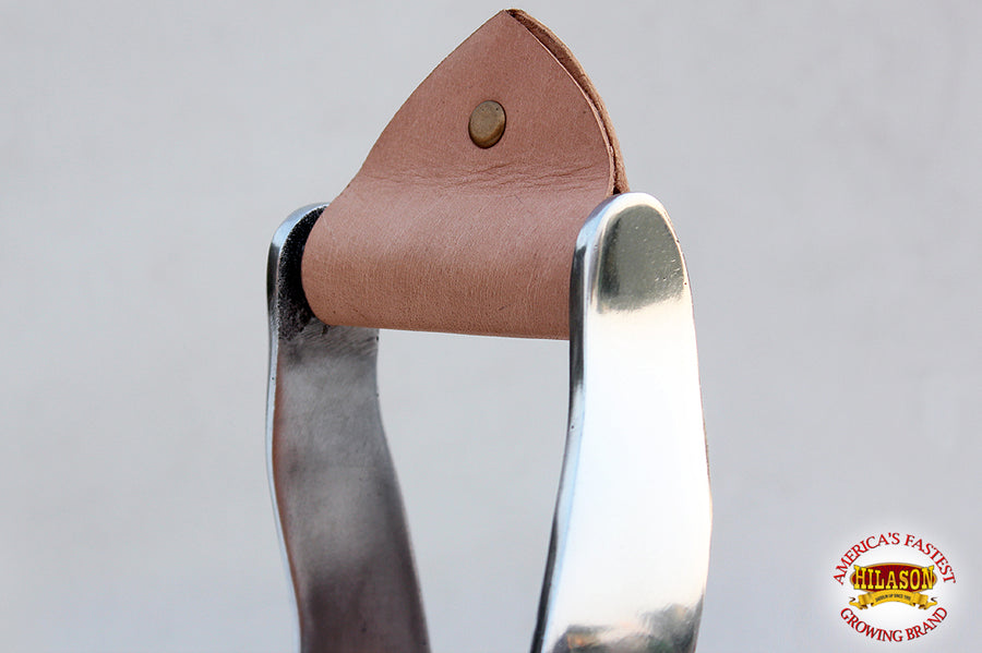 HILASON Horse Western Wisted Aluminum Stirrups with Leather Tack | Saddle Hand-Braided