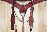 HILASON Western Genuine American Leather Horse Headstall & Breast Collar Set