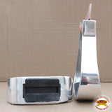 HILASON Aluminum Western Horse Saddle Stirrups Foot Grip | Non Slip