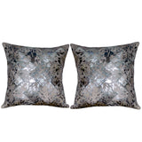 Hilason Cowhide Leather Hair-On Patchwork Cushion Pillow Cover