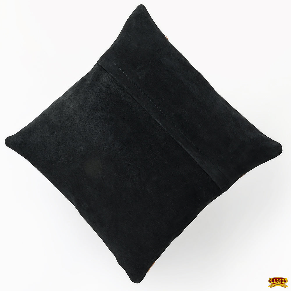 Hilason  Cowhide Leather Hair-On Patchwork Cushion Pillow Cover