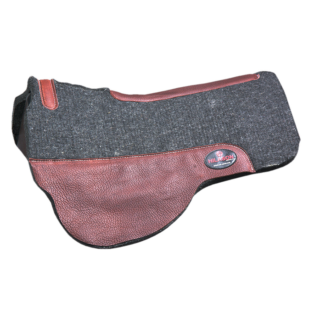 30X39 Made In Usa Wool Felt Horse Western Saddle Pad 1" Treeless Hilason