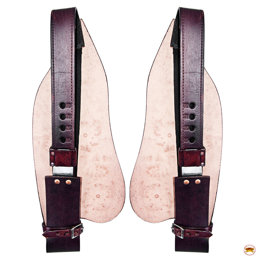 Hilason Leather Saddle Replacement Fender Pair With Hobble Strap Adult