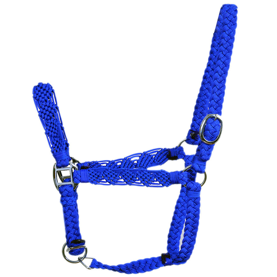 Hilason W. H. Premium Flat Braided Paracord Halter by Hilason – Cowboy and equestrian accessories