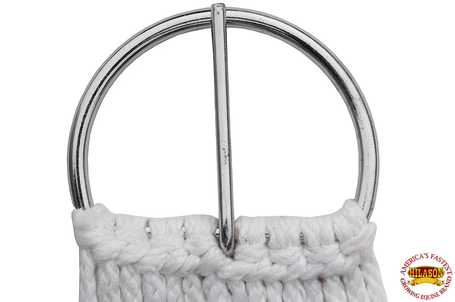 HILASON Horse Tack White Rayon Cinch 36 Inch | Girth for Horses Western Saddle Stylish