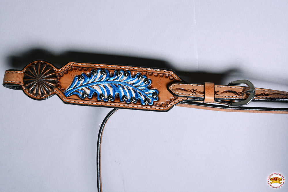 Hilason Western Horse Headstall Bridle American Leather Tan