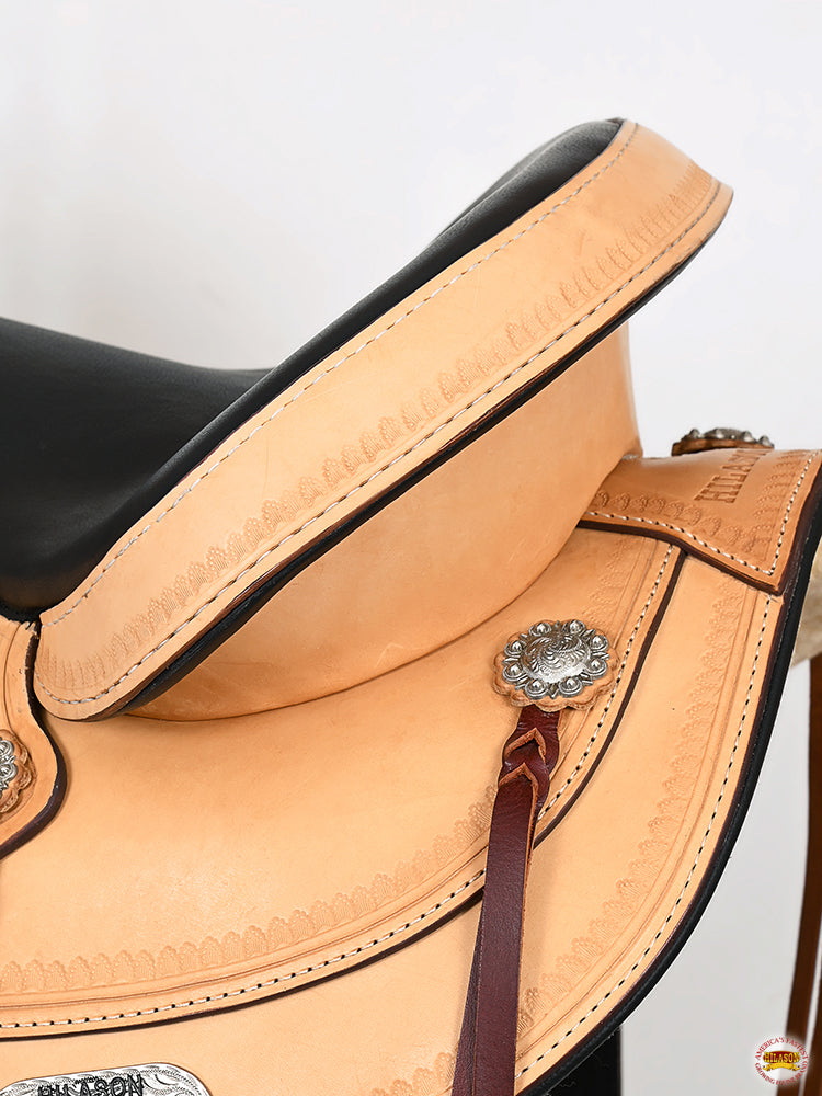 HILASON Western Horse Saddle American Leather Flex Tree Trail & Pleasure Tan | for Horses