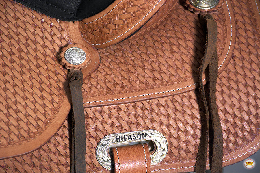 HILASON Western Horse Saddle Leather Flex Tree Trail & Pleasure Tan