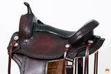 HILASON Western Horse Gaited Flex Trail American Leather Saddle | Horse Saddle | Western Saddle | Treeless Saddle | Saddle for Horses | Horse Leather Saddle