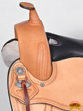 Hilason Western Draft Horse Wide Gullet Trail American Leather Saddle
