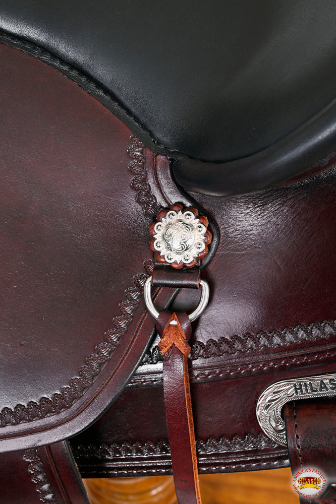 HILASON Western Draft Horse Trail Pleasure American Leather Saddle | for Horses