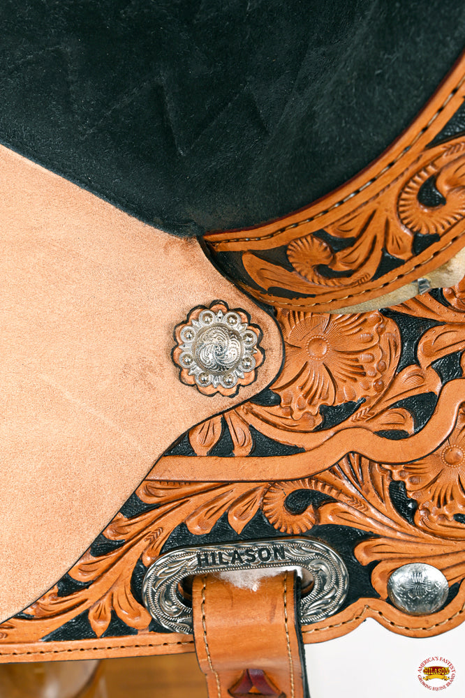 HILASON Flex Tree Western Horse Saddle American Leather Trail Barrel Racing | for Horses