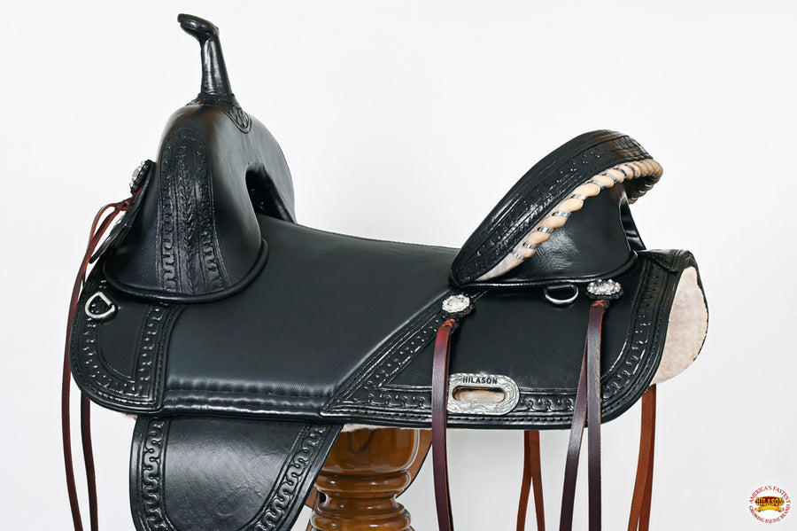 HILASON Western Horse Saddle Treeless Trail Endurance American Leather | for Horses