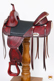 Western Horse Saddle Hilason Treeless Trail American Leather