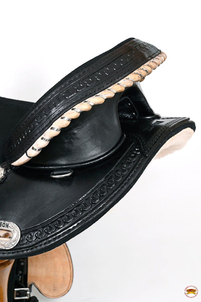 Hilason Western Horse Saddle Treeless Trail Racing Genuine American Leather