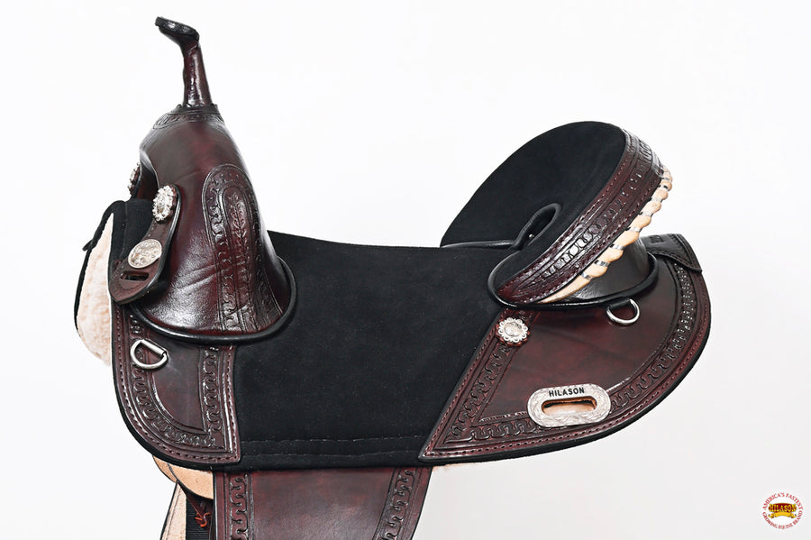 HILASON Western Horse Saddle Treeless Trail Genuine American Leather | for Horses