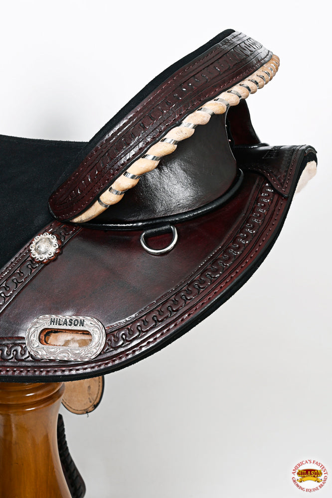 HILASON Western Horse Saddle Treeless Trail Genuine American Leather | for Horses