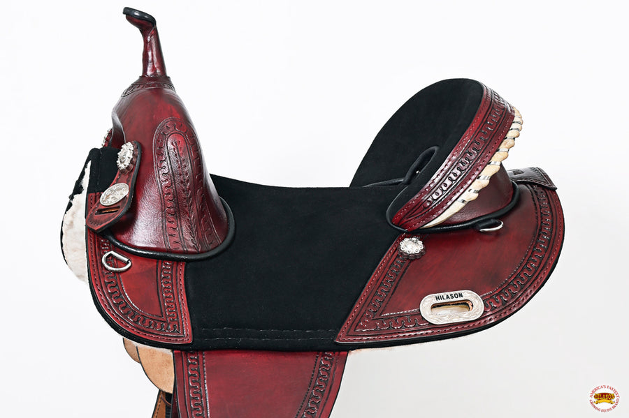 HILASON Western Horse Saddle Treeless Trail Genuine American | for Horses Leather