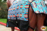 Hilason 1200D Turnout Light Winter Waterproof Rain Sheet Horse Black