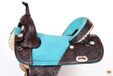 Hilason Western Horse Treeless Trail Barrel American Leather Saddle