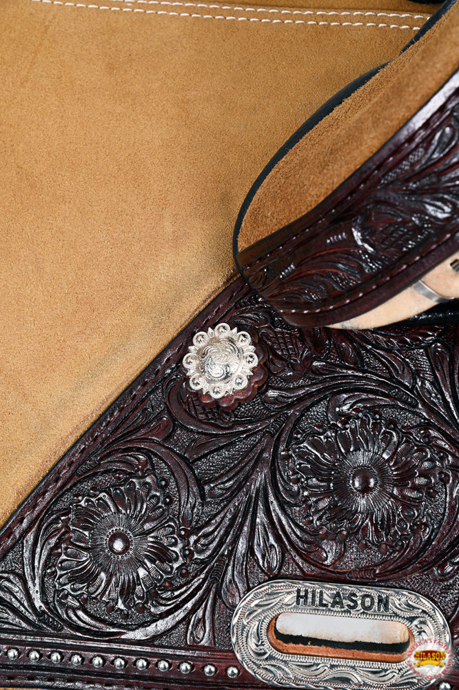 HILASON Western Horse Saddle Treeless Trail Barrel American Leather | for Horses