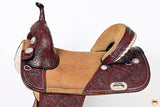 Hilason Western Horse American Leather Trail Barrel Racing Saddle