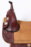 Hilason Western Horse American Leather Trail Barrel Racing Saddle