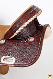 Hilason Western Horse American Leather Trail Barrel Racing Saddle