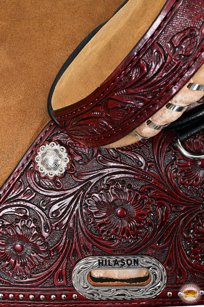 HILASON Western Horse Saddle Treeless Trail Barrel American Leather | for Horses