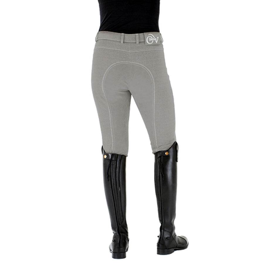 32 Regular Ovation Euro Melange Full Seat Breech Ladies Grey - Uhorse
