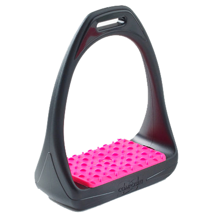 4-3/4" Compositi Reflex 3D Swivel Action Wide Track Horse Stirrups Pink - Uhorse