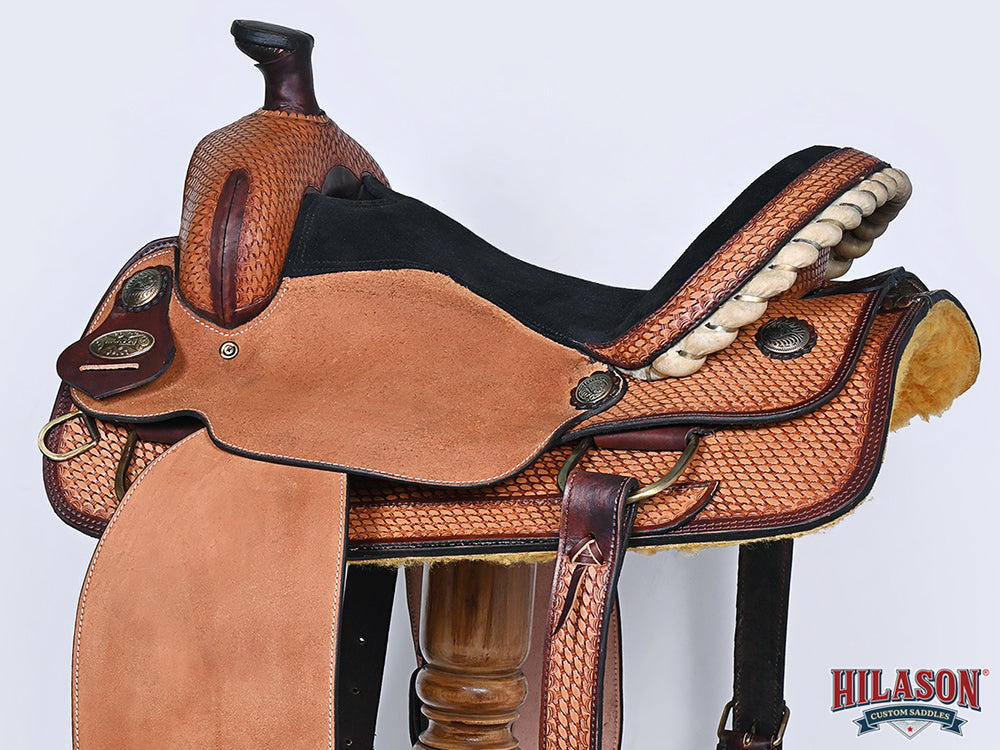 Western Horse Saddle American Leather Ranch Roping Cowboy Hilason