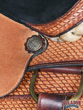 Western Horse Saddle American Leather Ranch Roping Cowboy Hilason