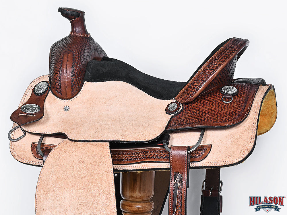 Western Horse Saddle American Leather Ranch Roping Cowboy Hilason