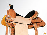 Western Horse Saddle American Leather Basketweave Ranch Roping Cowboy Hilason