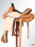 Western Horse Saddle American Leather Basketweave Ranch Roping Cowboy Hilason
