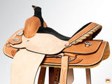 Western Horse Saddle American Leather Basketweave Ranch Roping Cowboy Hilason