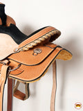 Western Horse Saddle American Leather Basketweave Ranch Roping Cowboy Hilason