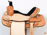 HILASON Western Horse Saddle American Leather Ranch Roping Cowboy | Hand Tooled | Horse Saddle | Western Saddle | Wade & Roping Saddle | Horse Leather Saddle | Saddle For Horses