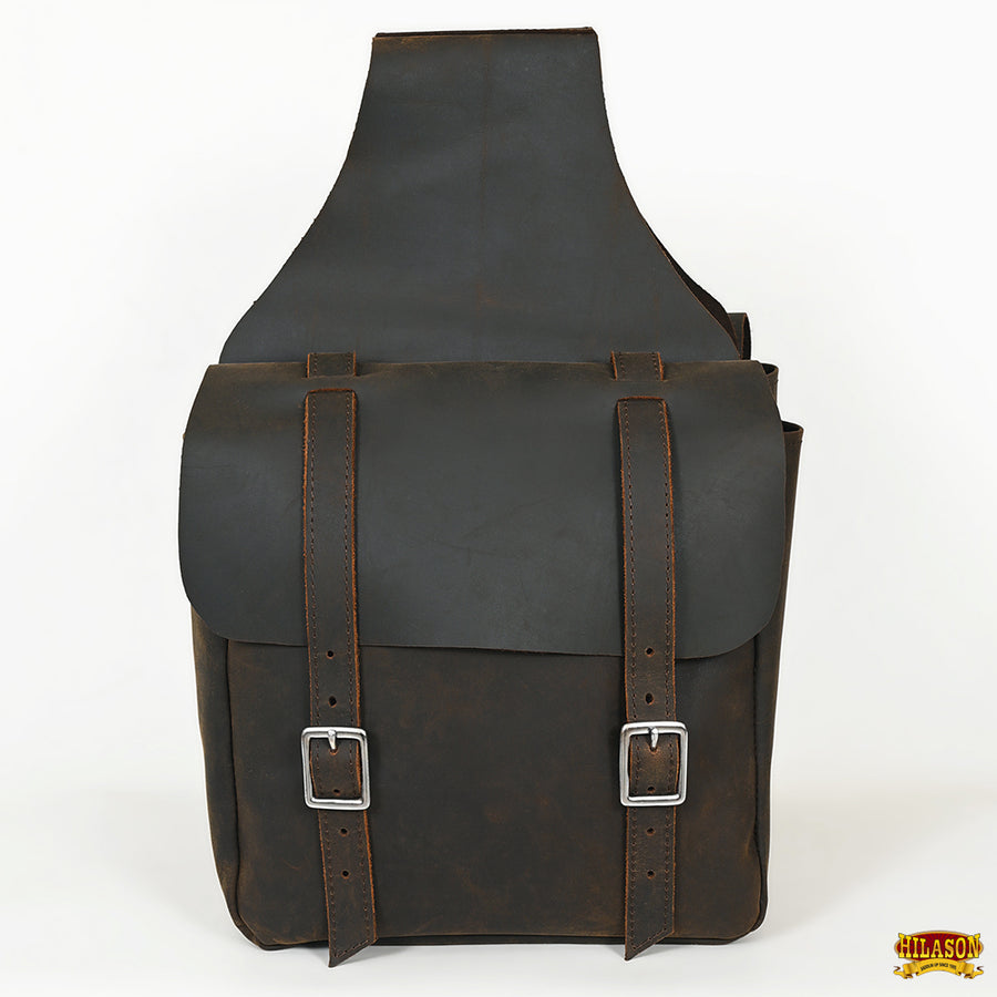 HILASON Soft Leather Horse Saddle Bag Tan | Equestrian Western Adjustable Closure