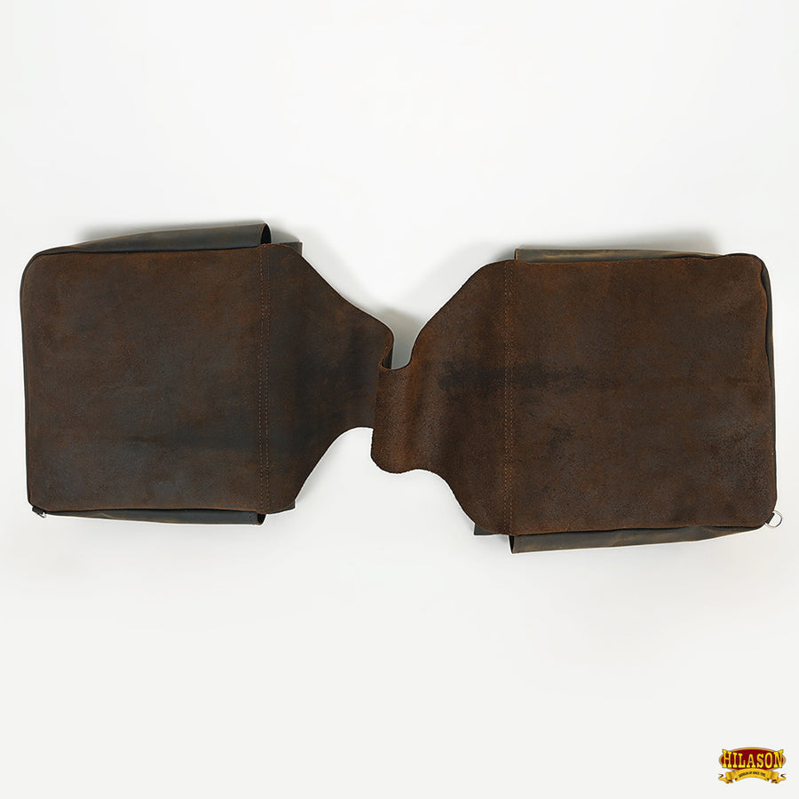 HILASON Soft Leather Horse Saddle Bag Tan | Equestrian Western Adjustable Closure