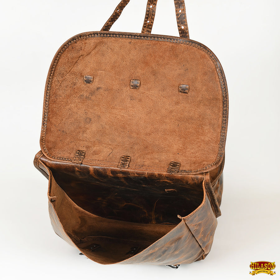 HILASON Soft Leather Horse Saddle Bag Tan | Equestrian Western Adjustable Closure