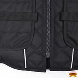 Bull Riding Vest Hilason Black Bull Pro Rodeo Cordura Large