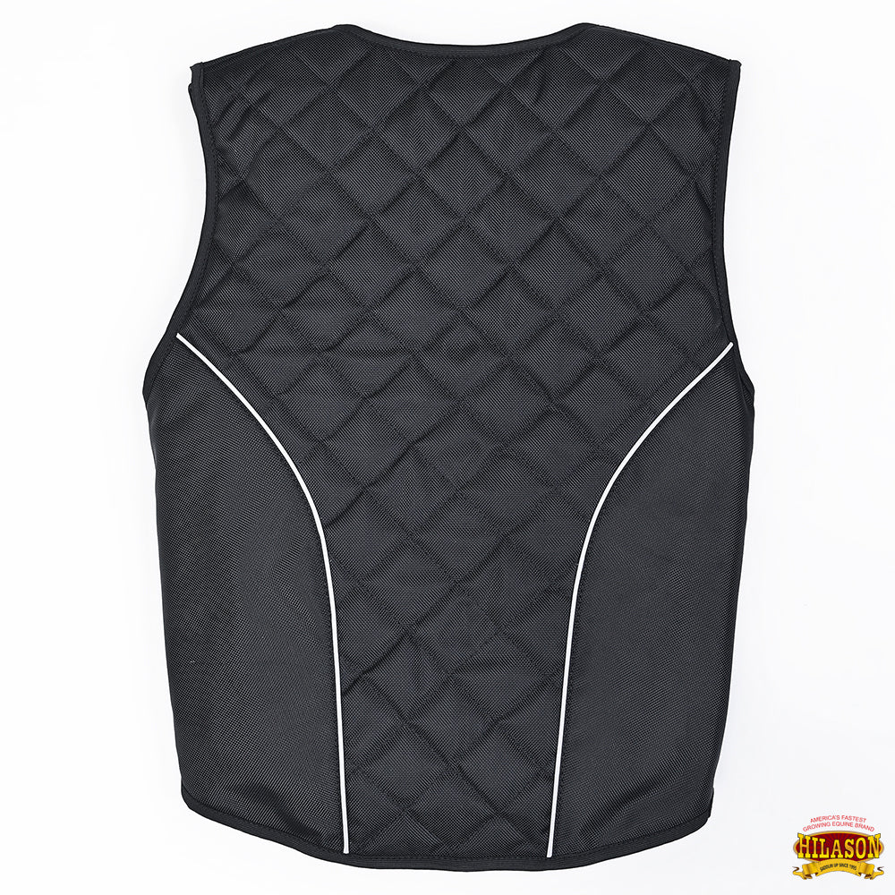 Bull Riding Vest Hilason Black Bull Pro Rodeo Cordura Large