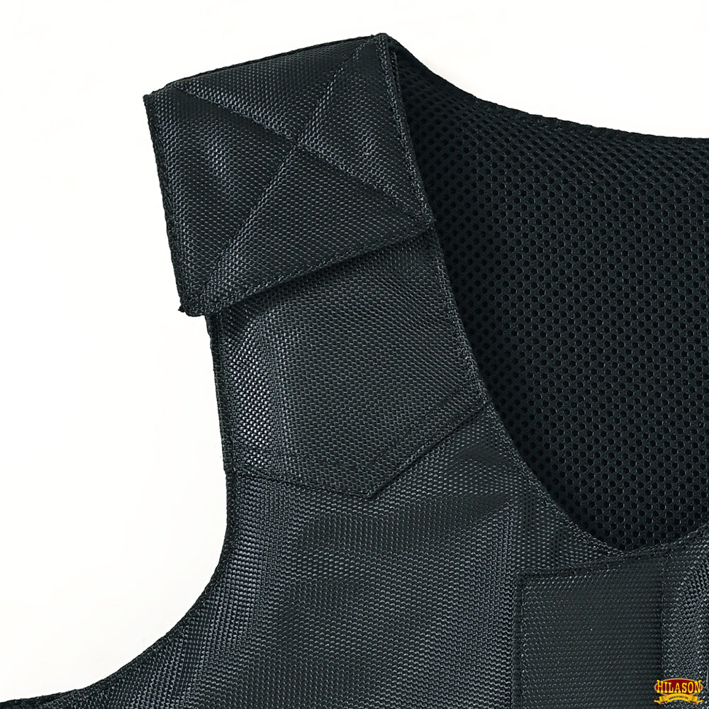 Bull Riding Vest Hilason Kids Junior Youth Black Pro Rodeo Cordura