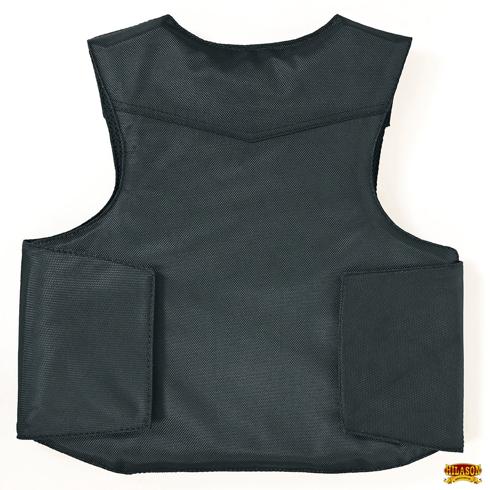 Bull Riding Vest Hilason Kids Junior Youth Black Pro Rodeo Cordura