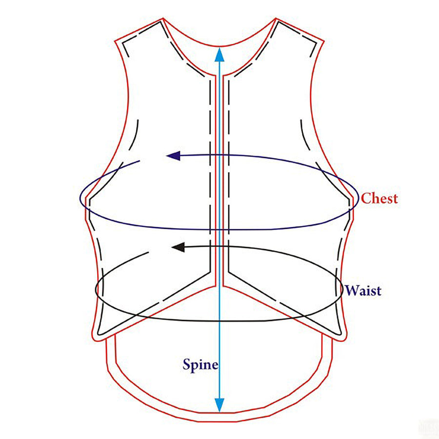 HILASON Horse Riding Vest Black Bull Pro Rodeo Cordura Large| Unisex | Protective