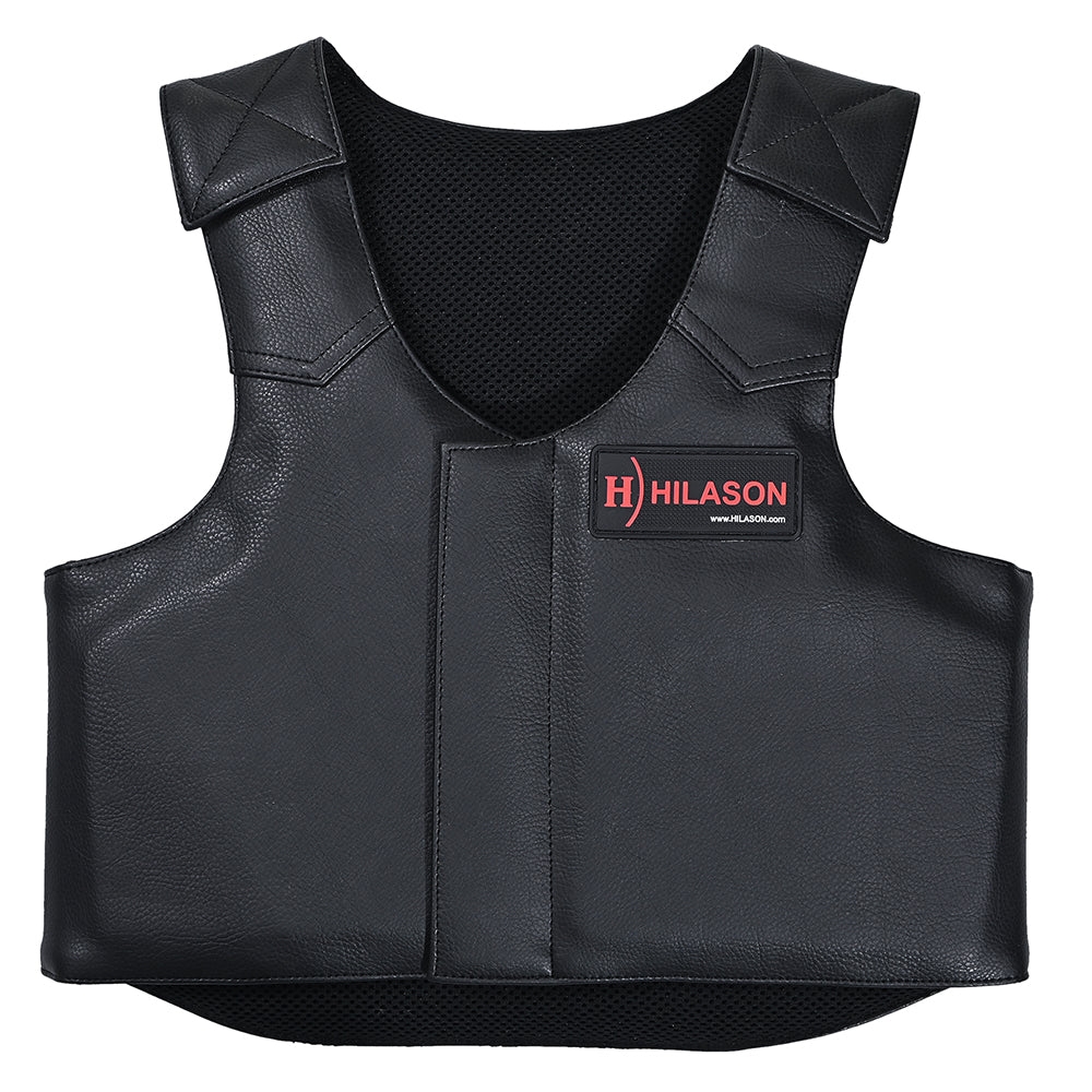 Equestrian Horse Riding Vest Safety Protective Junior Leather Rodeo